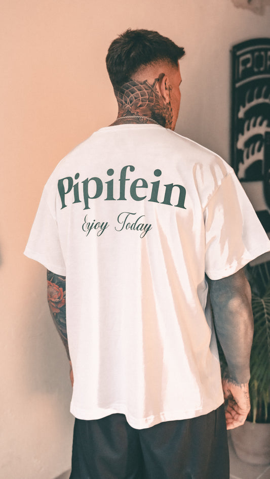 Enjoy Today Shirt weiß