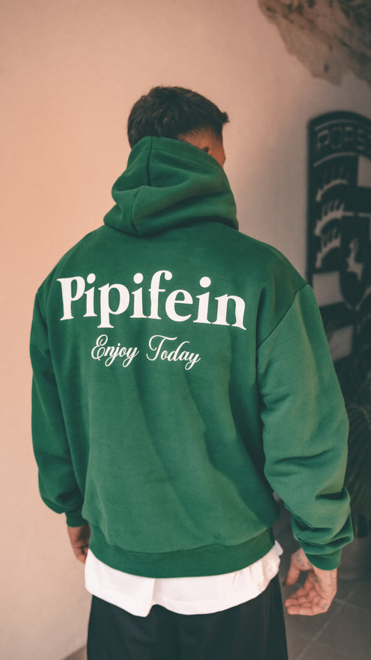 Enjoy Today Hoodie green